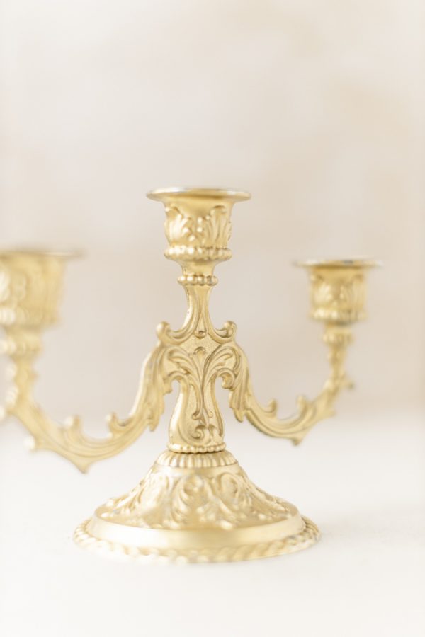 Antiker Kerzenständer - Messing
