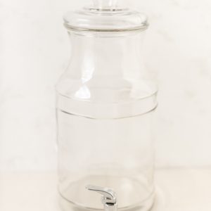 Getränkespender Glas mit Zapfhahn